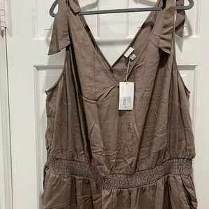 Target Brown V-Neck Dress